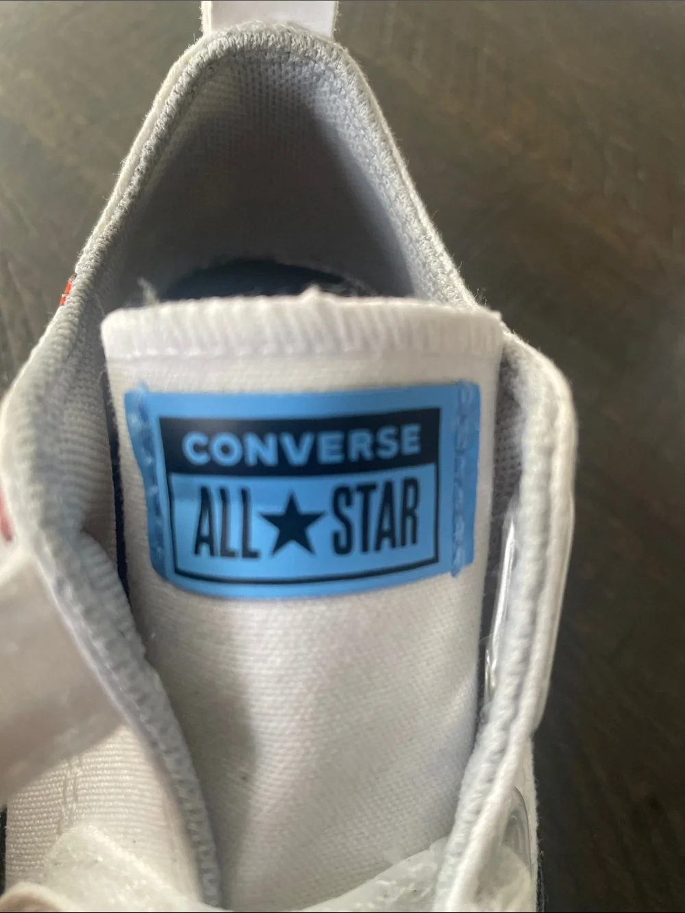 Converse Toddler White Canvas Velcro Sneakers with Sports Decals
